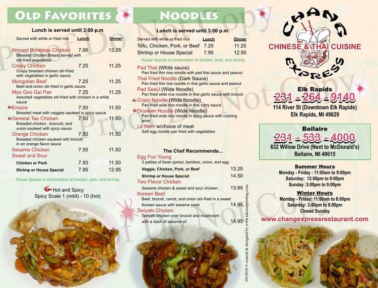 Chang Express - Elk Rapids, MI