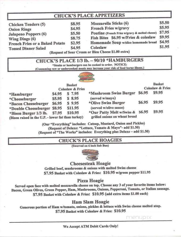 Chuck's Place Bar & Grill - Drummond Island, MI