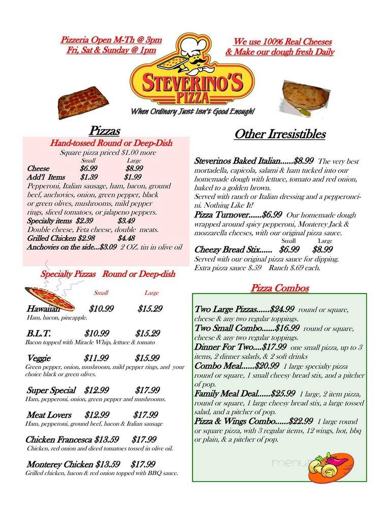 Steverino's Restaurant - Emmett, MI