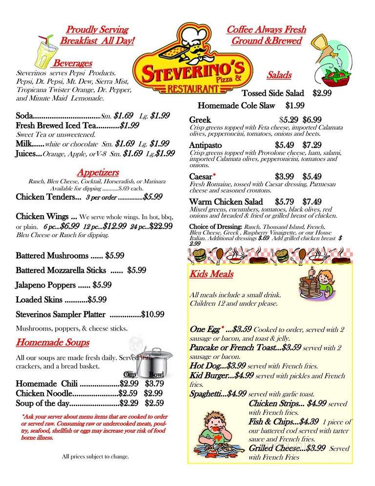 Steverino's Restaurant - Emmett, MI