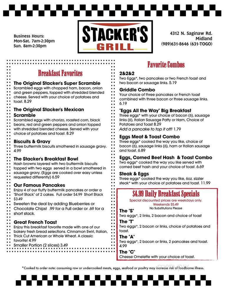 Stacker Grill - Midland, MI