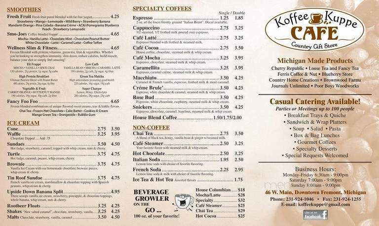 Koffee Kuppe - Fremont, MI