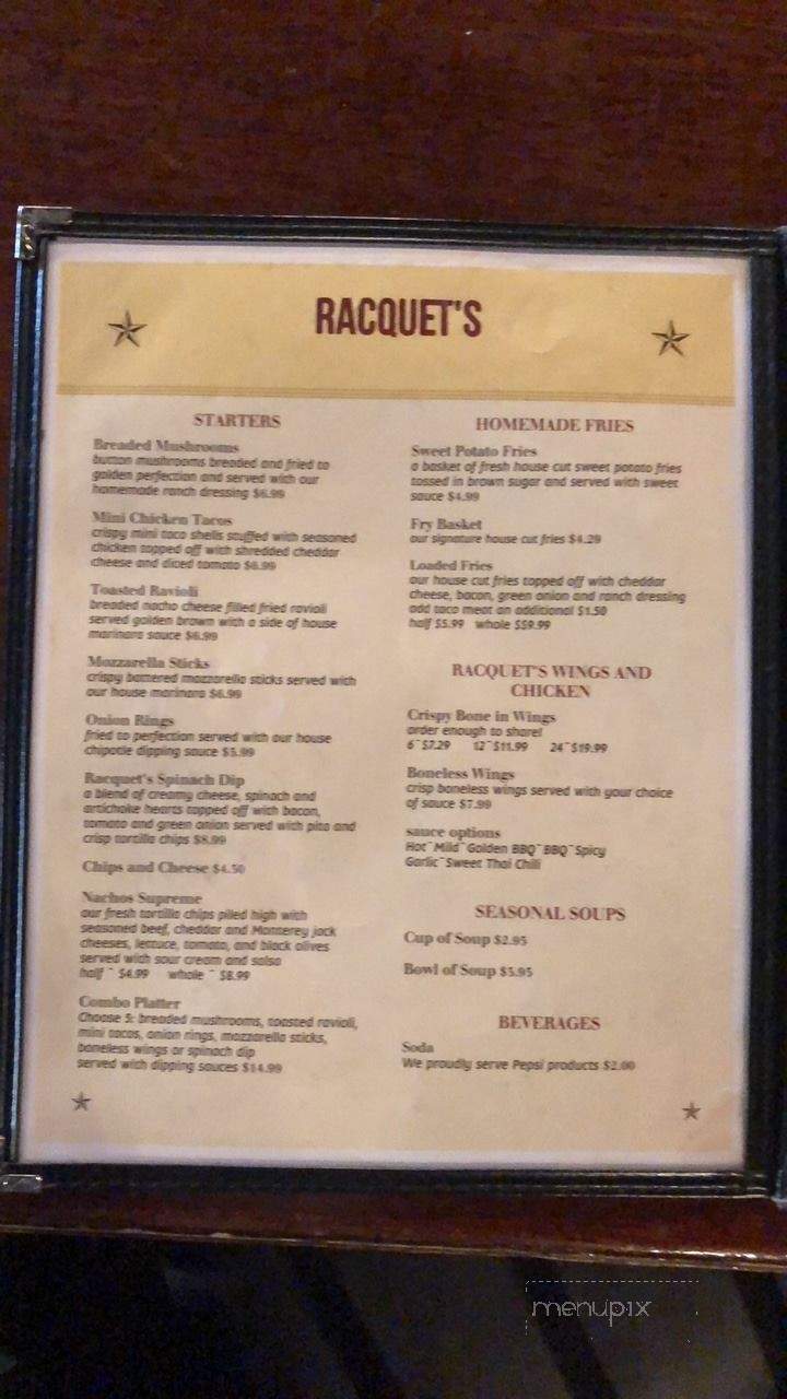 Racquets Downtown Grill - Montague, MI