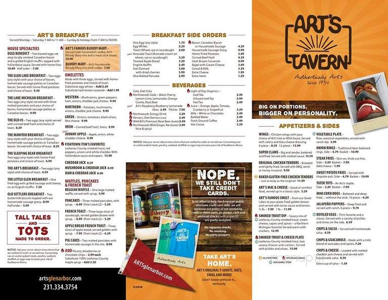 Arts Tavern - Glen Arbor, MI