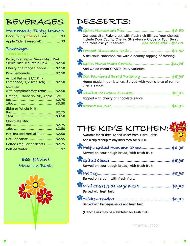 Summer Kitchen Restaurant - Ephraim, WI