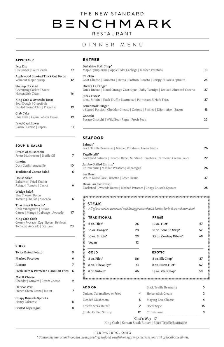 Benchmark Restaurant - Perrysburg, OH