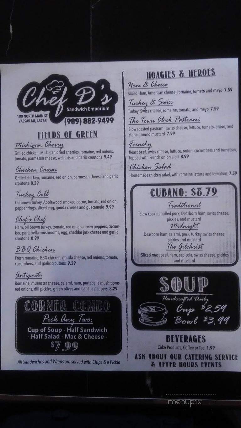 Chef D's Sandwich Emporium - Vassar, MI