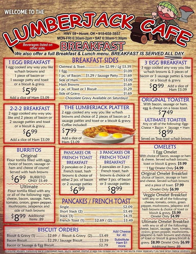 Ron's Lumberjack Cafe - Howe, OK