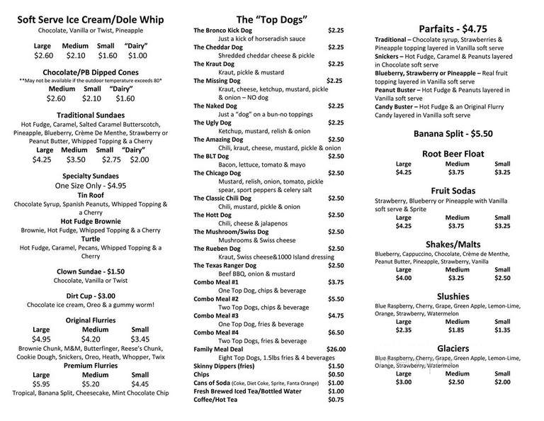 The Top Dog & Dairy - Coopersville, MI