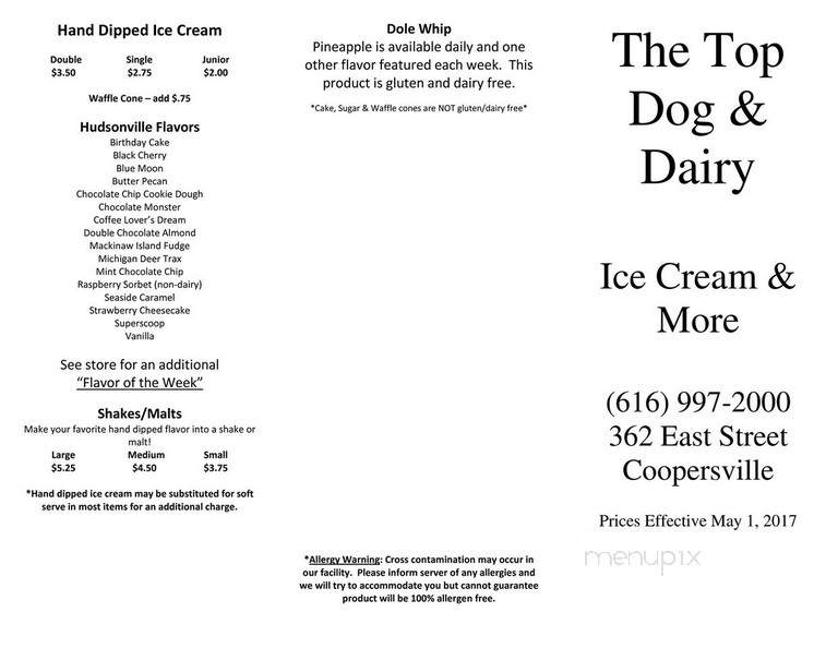 The Top Dog & Dairy - Coopersville, MI