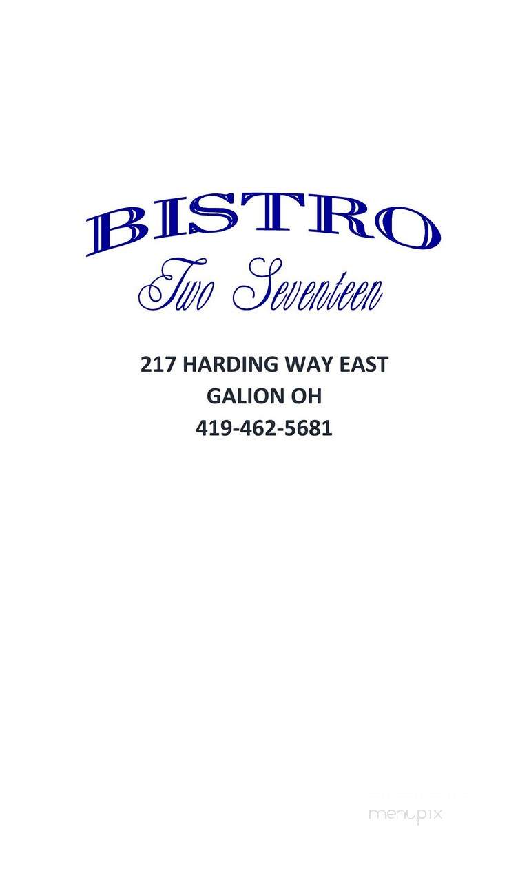 Bistro 217 - Galion, OH