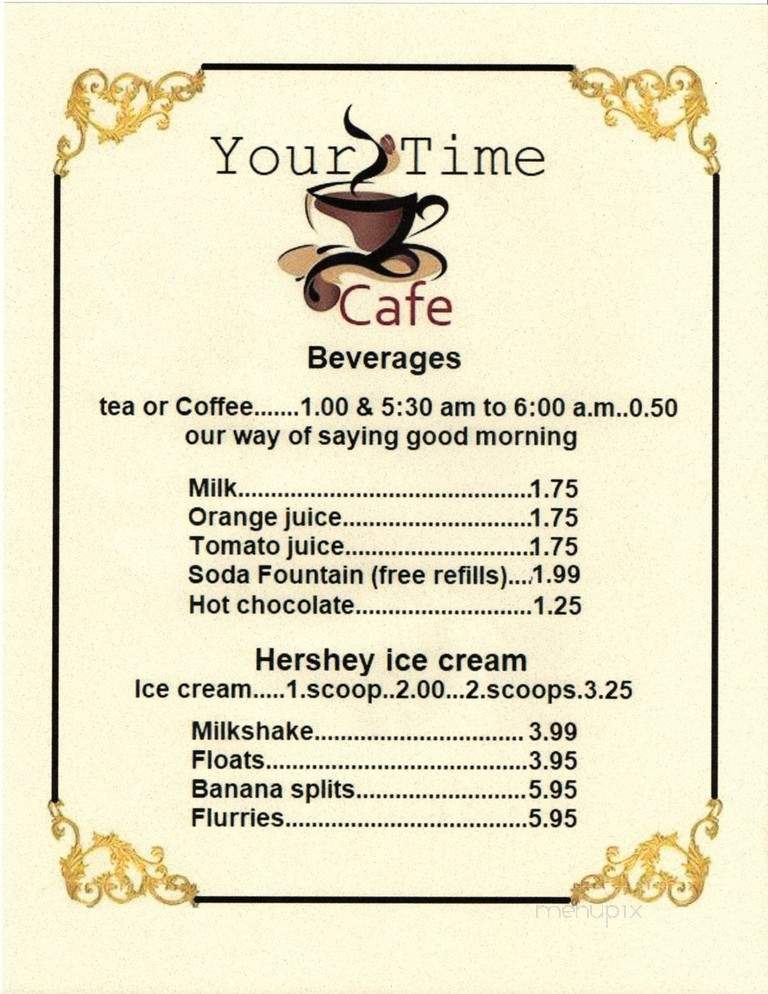 Your Time Cafe - West Unity, OH