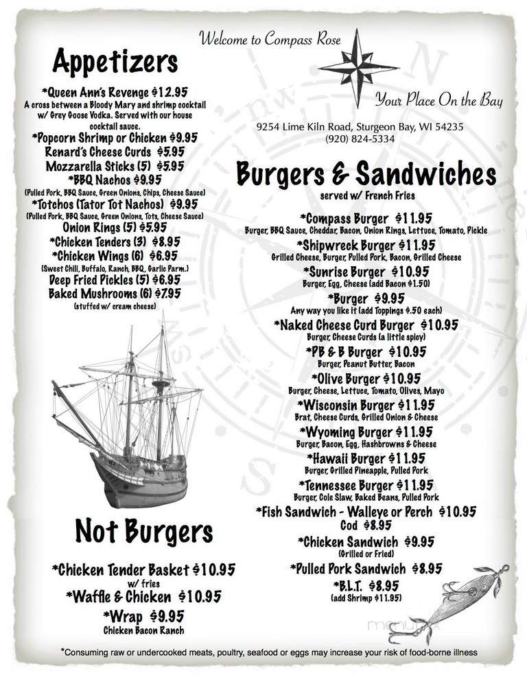 Compass Rose Dining - Sturgeon Bay, WI