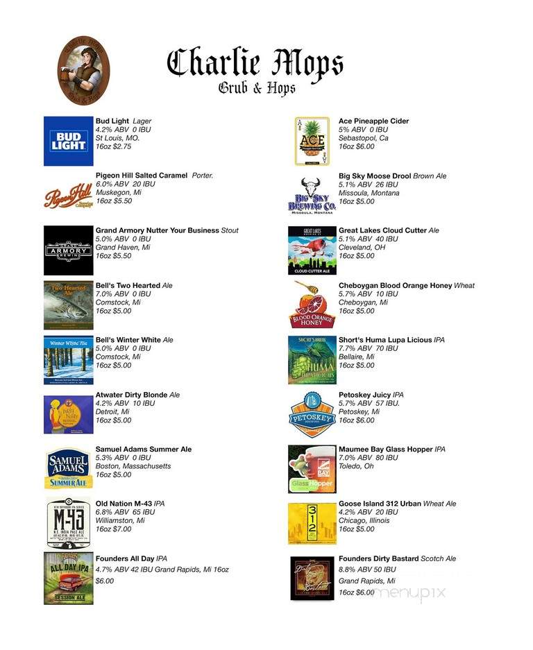 Charlie Mops Grub & Hops - Lambertville, MI