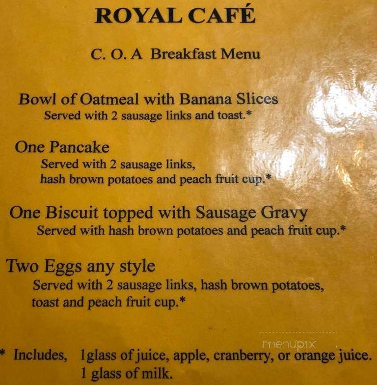 Royal Cafe - Centreville, MI