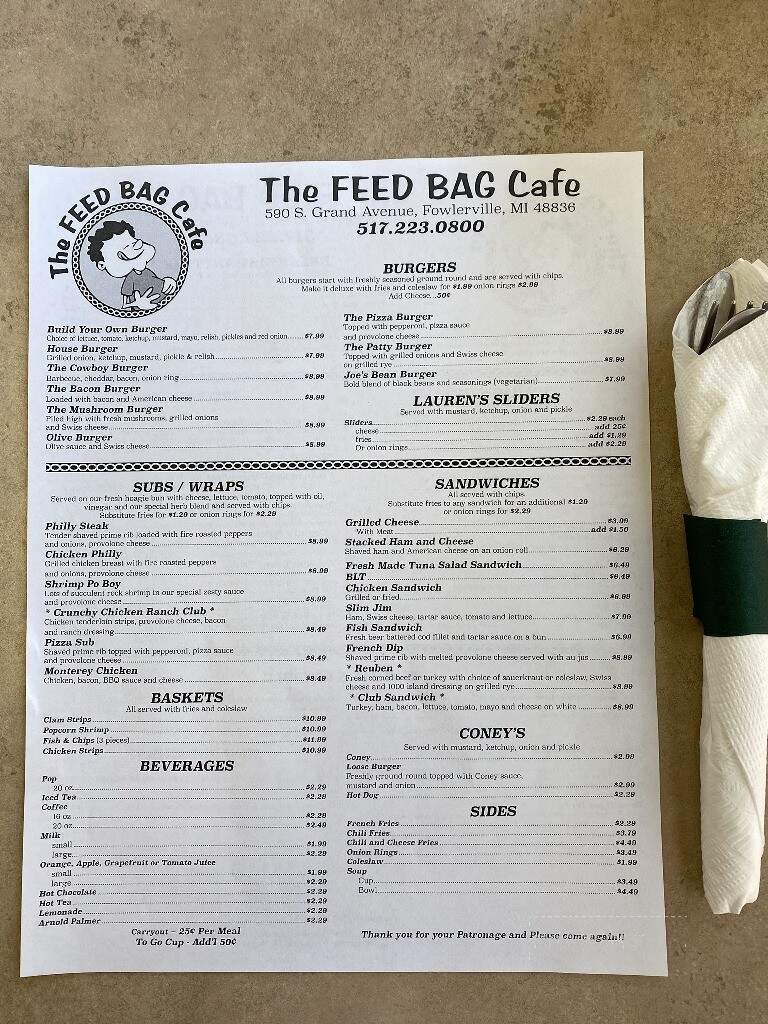 Feed Bag Cafe - Fowlerville, MI