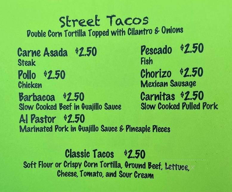 Lugo's Taco Street - Bad Axe, MI