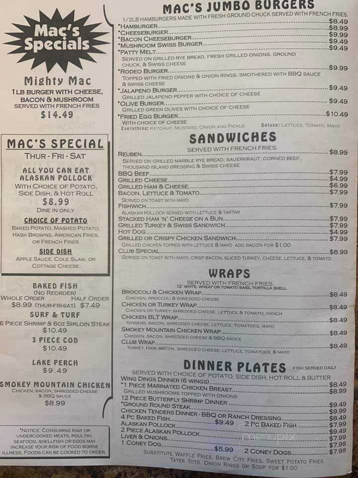 Mac's Place - West Branch, MI