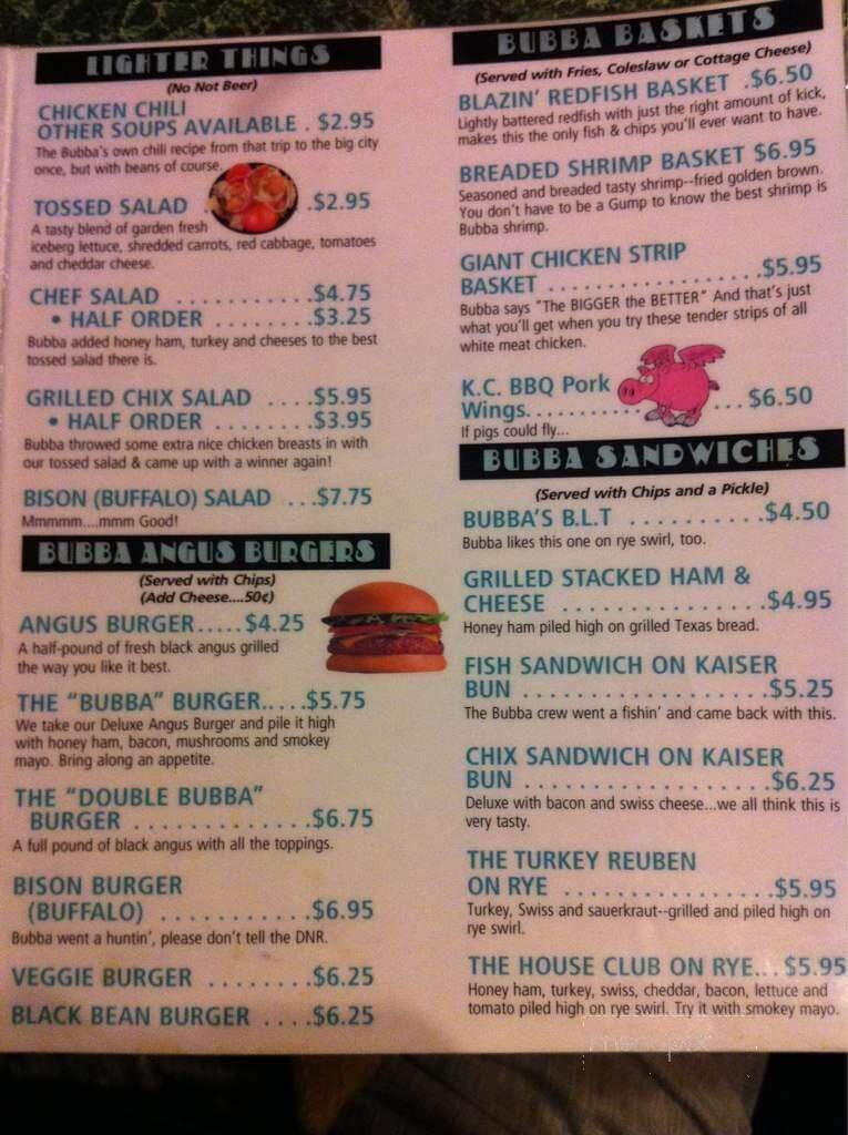 Bubba's Sports Bar & Grill - Allegan, MI