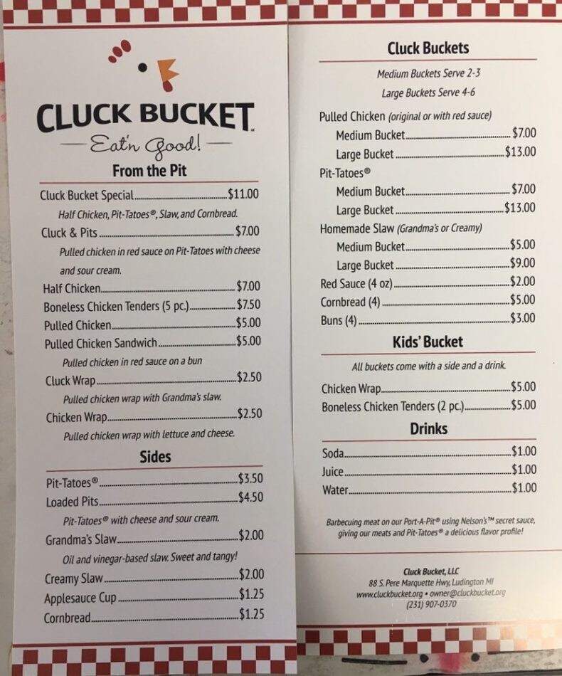 Cluck Bucket - Ludington, MI