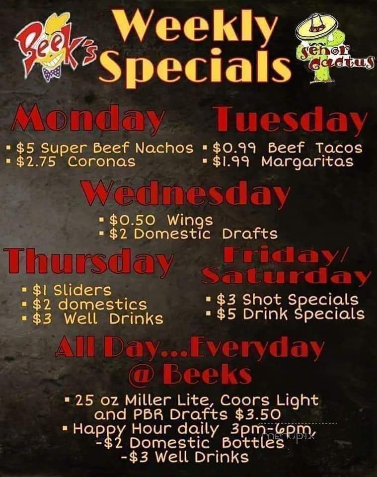 Beek's Bar & Grill - Monroe, MI