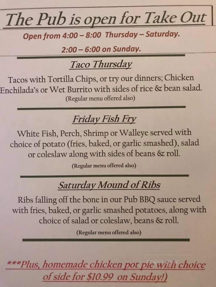 Village Pub - Chatham, MI