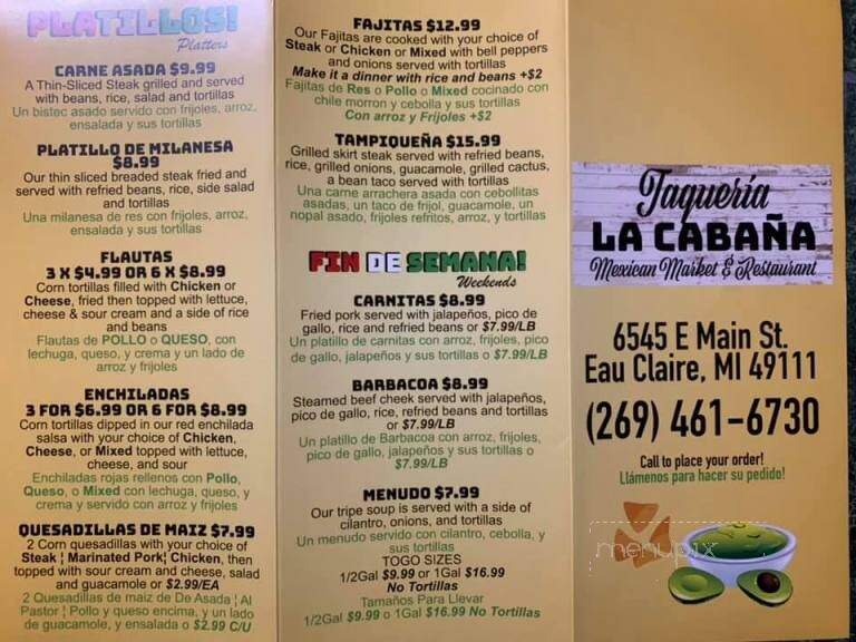 Taqueria La Cabana - Eau Claire, MI