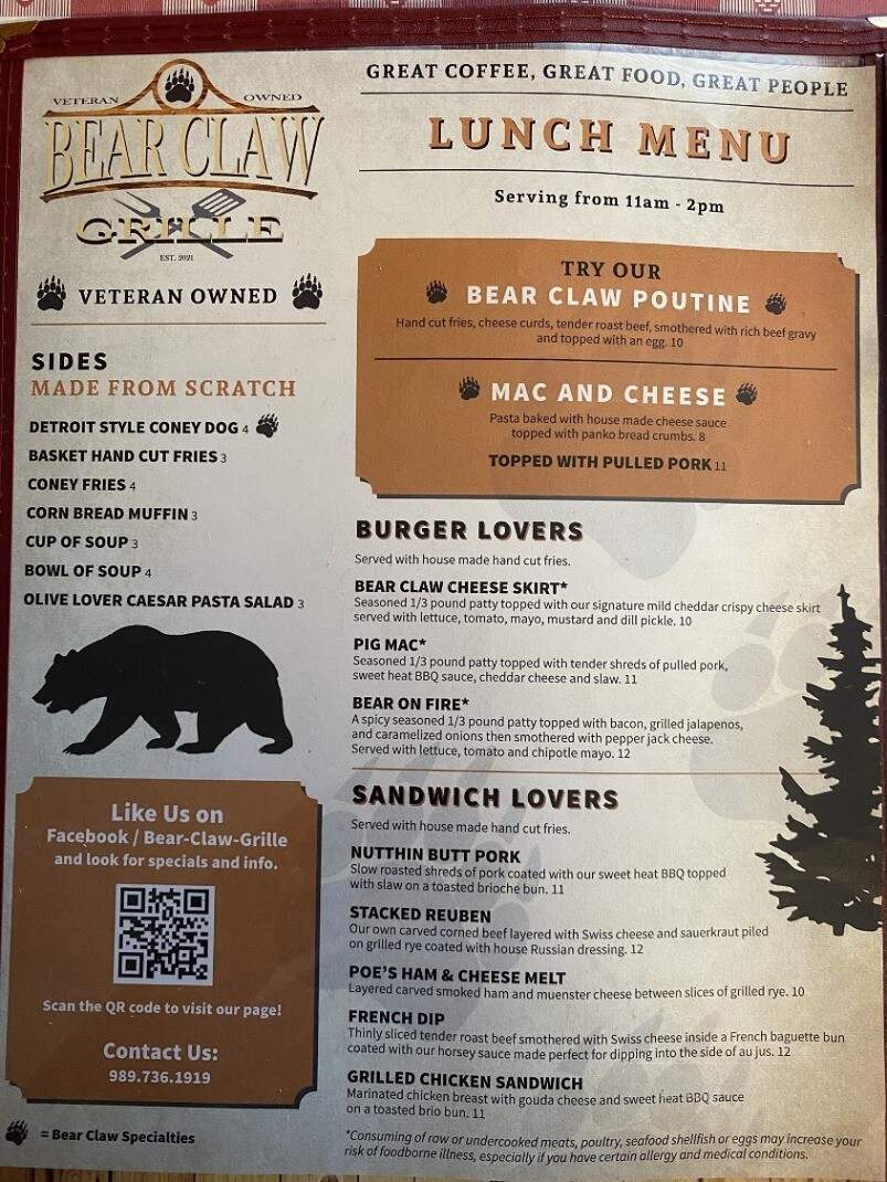 Olivia's Bearclaw Grille - Barton City, MI