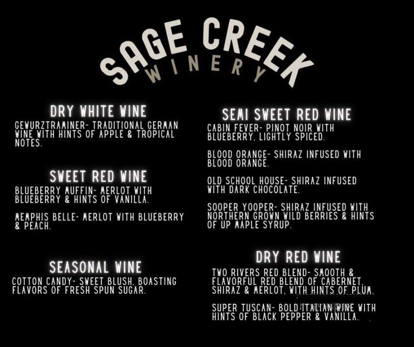 Sage Creek Winery - Memphis, MI