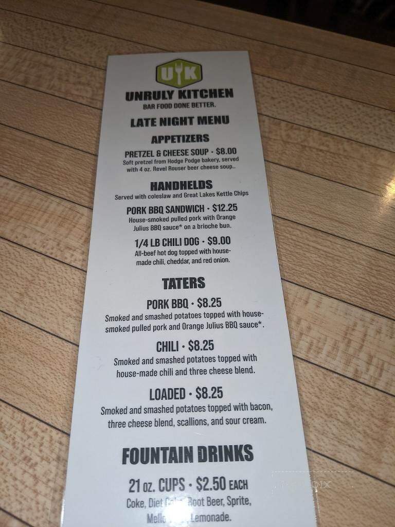 Unruly Brewing Company - Muskegon, MI