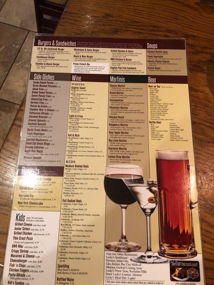 Lucky's Steak House - Bay City, MI