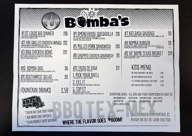 Bomba's Bar BQ - Lawton, MI