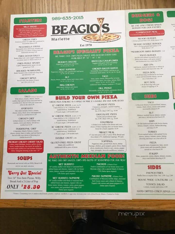 Beagio's Restaurant - Marlette, MI