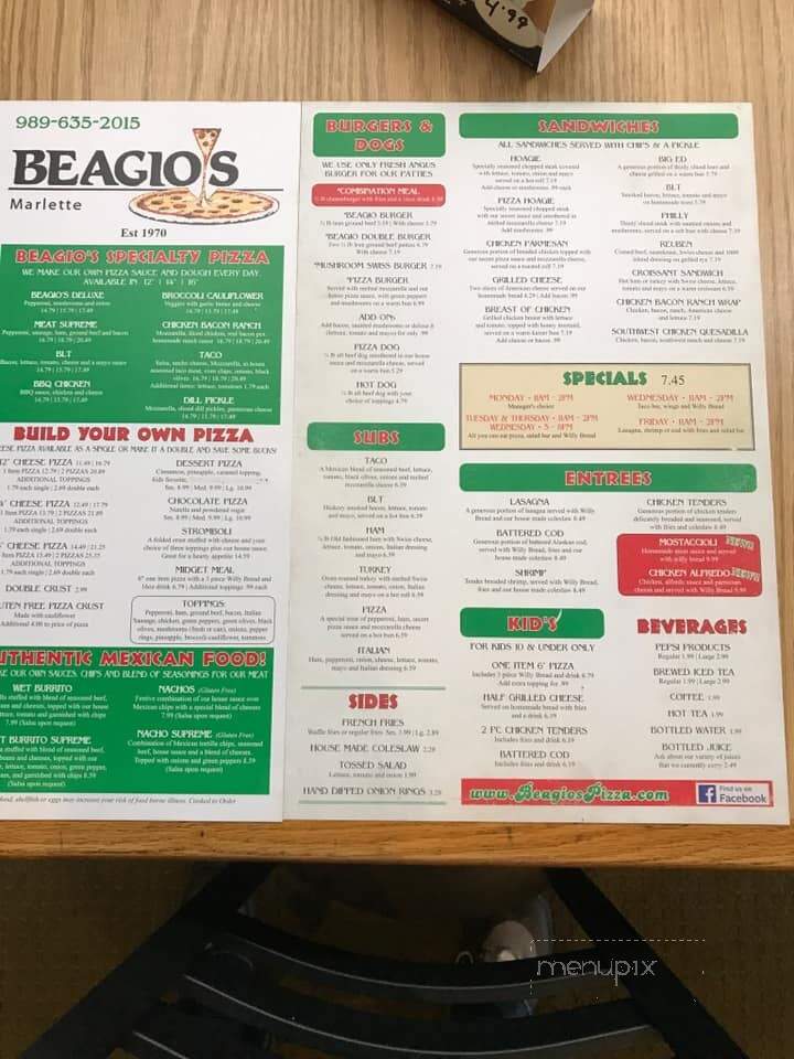 Beagio's Restaurant - Marlette, MI