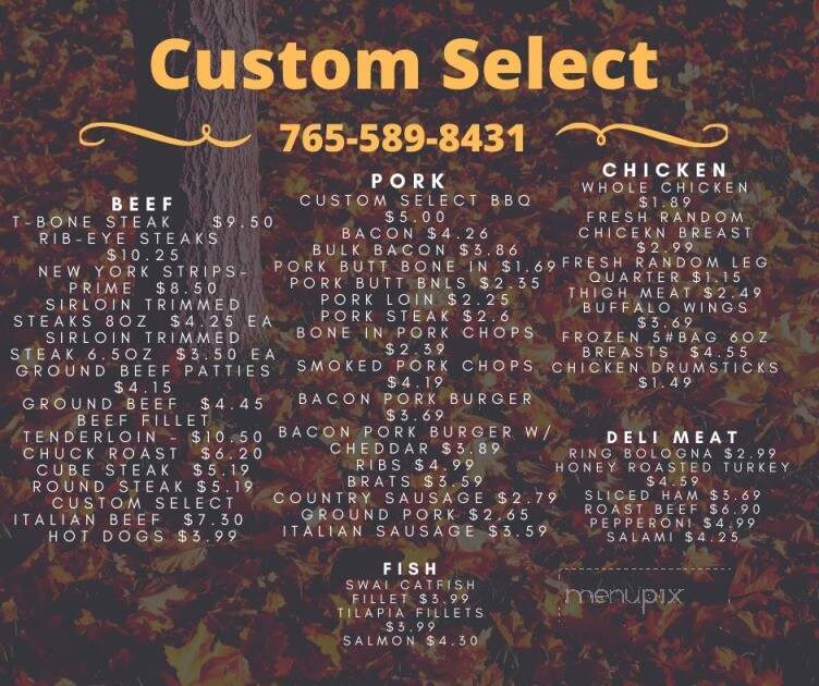 Custom Select Meat & Produce - Delphi, IN