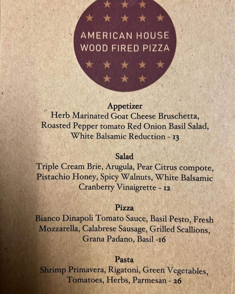 American House Wood Fired Pizza - Elk Rapids, MI