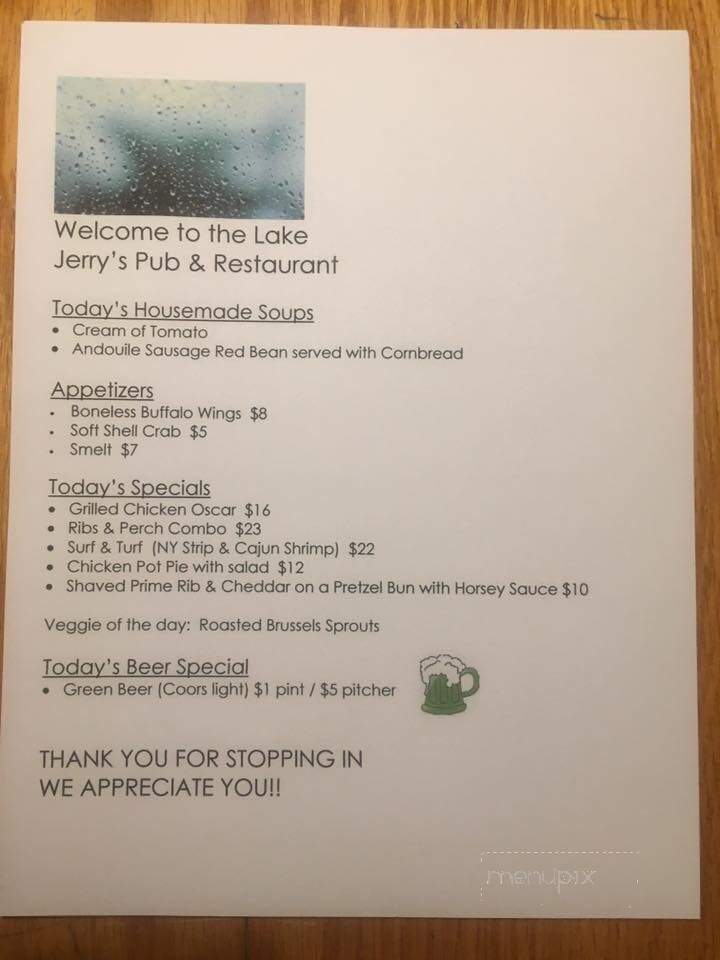 Jerry's Pub & Restaurant - Brooklyn, MI