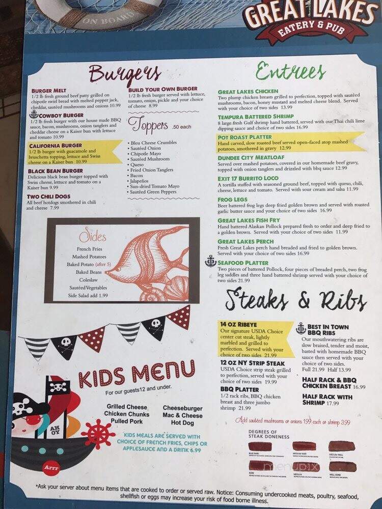 Great Lakes Eatery And Pub - Dundee, MI