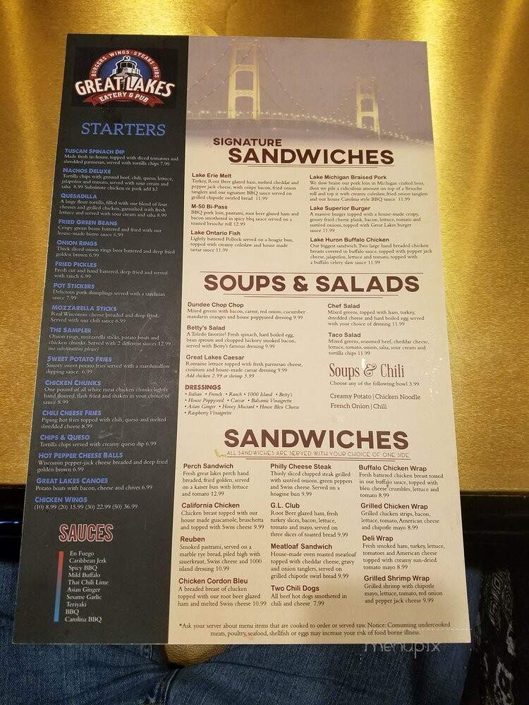 Great Lakes Eatery And Pub - Dundee, MI