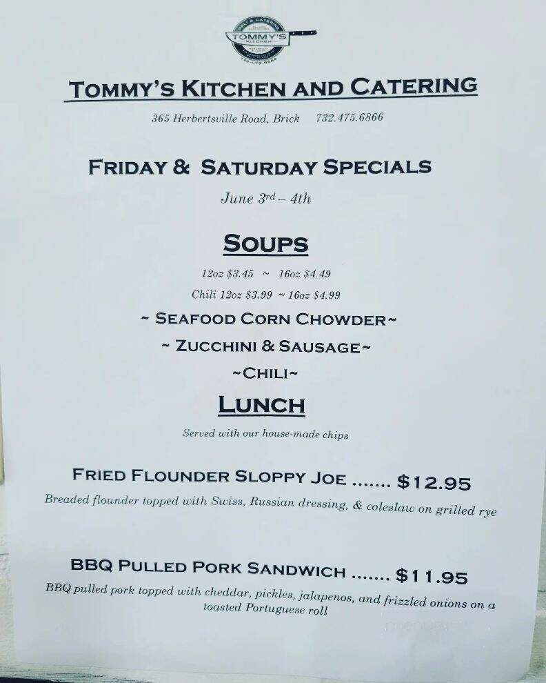 Tommy's Kitchen and Catering  - Brick Township, NJ