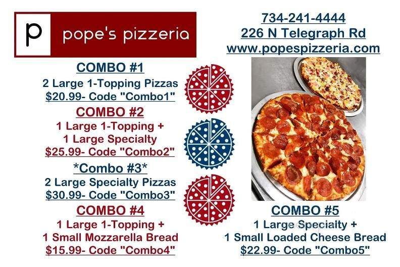 Pope's Pizzeria - Monroe, MI