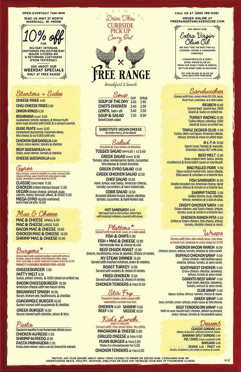 Free Range Pancake House - Marshall, MI