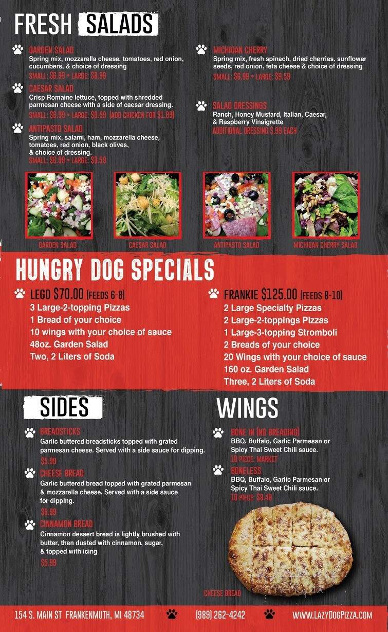 Lazy Dog Pizza - Frankenmuth, MI