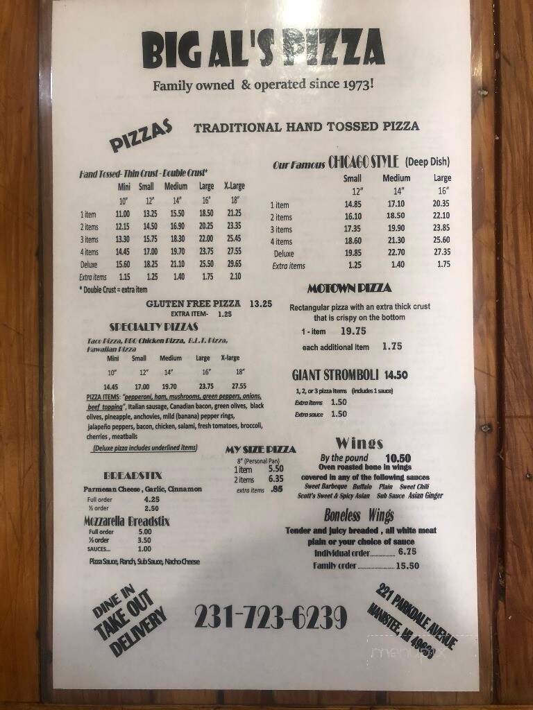 Big Al's Pizza - Manistee, MI