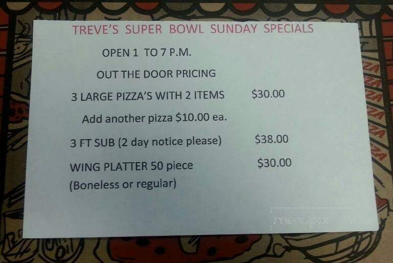 Treve's Pizza - Marlette, MI