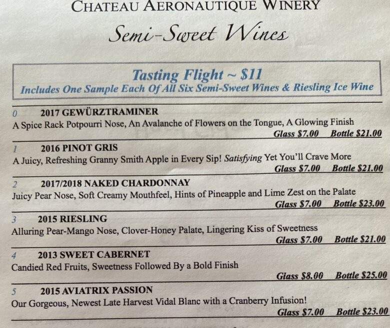 Chateau Aeronautique Winery - Onsted, MI