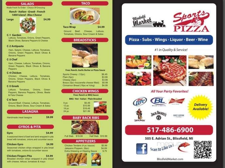 Sports Pizza - Blissfield, MI