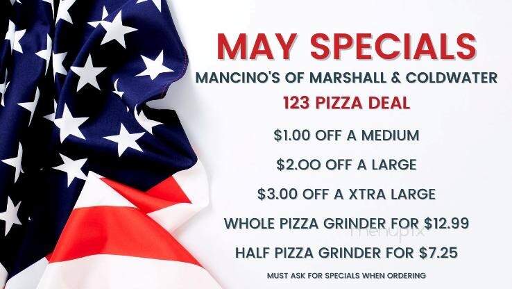 Mancino's Pizza & Grinders - Marshall, MI