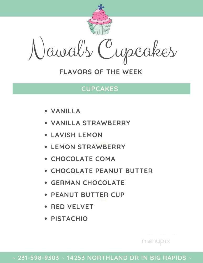 Nawal's Mediterranean Eatery, Gourmet Cupcakes & Desserts - Big Rapids, MI