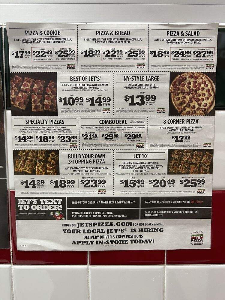 Jet's Pizza - Greenville, MI